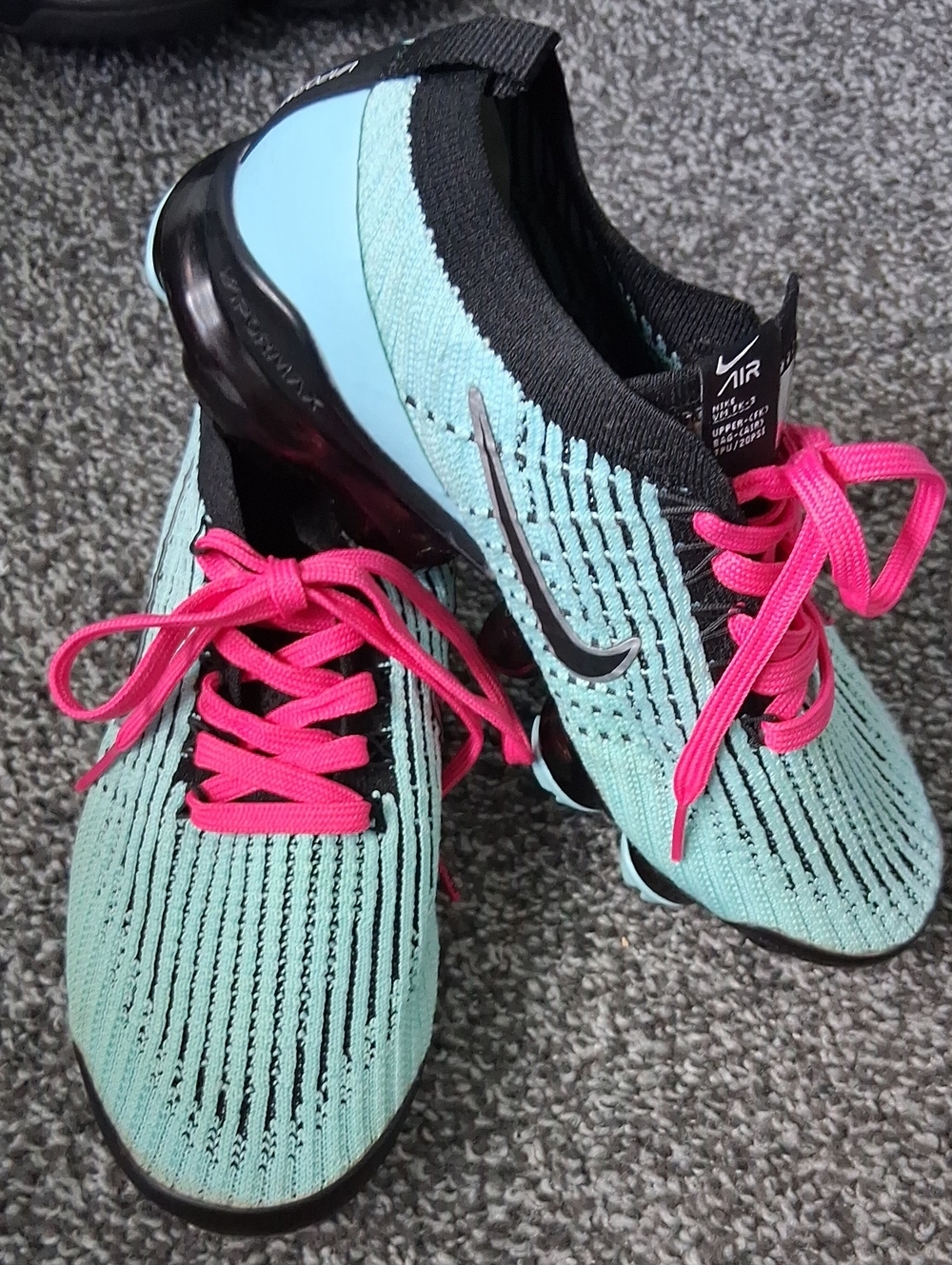 Nike Air VapirMax Flyknit 3 "South Beach" Women's Size 8 Running Shoes